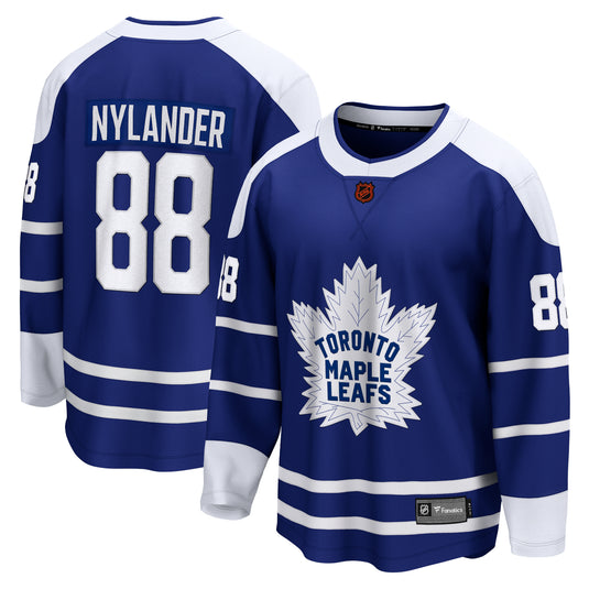 Maillot rétro 2.0 inversé des fanatiques de la LNH des Maple Leafs de Toronto William Nylander