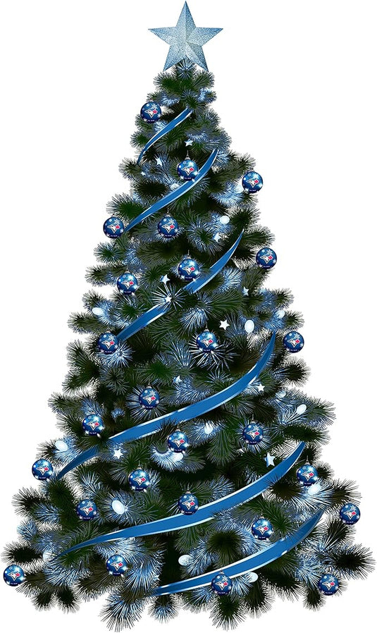 Ornement boule en verre imprimé des Blue Jays de Toronto