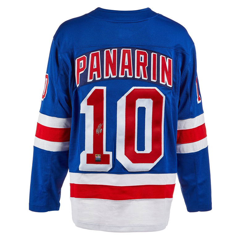 Load image into Gallery viewer, Artemi Panarin Signed New York Rangers Fanatics Breakaway Home Blue Jersey
