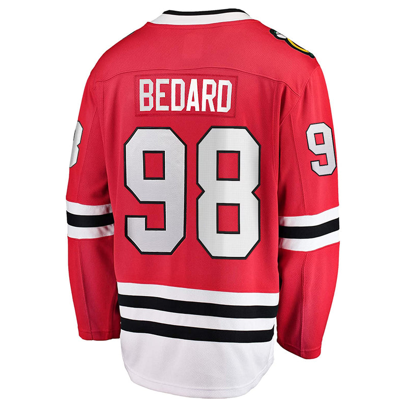 Chargez l&#39;image dans la visionneuse de la galerie, Connor Bedard Chicago Blackhawks NHL Fanatics Breakaway Maillot Domicile
