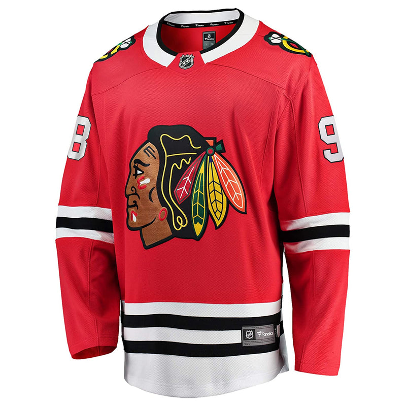 Chargez l&#39;image dans la visionneuse de la galerie, Connor Bedard Chicago Blackhawks NHL Fanatics Breakaway Maillot Domicile
