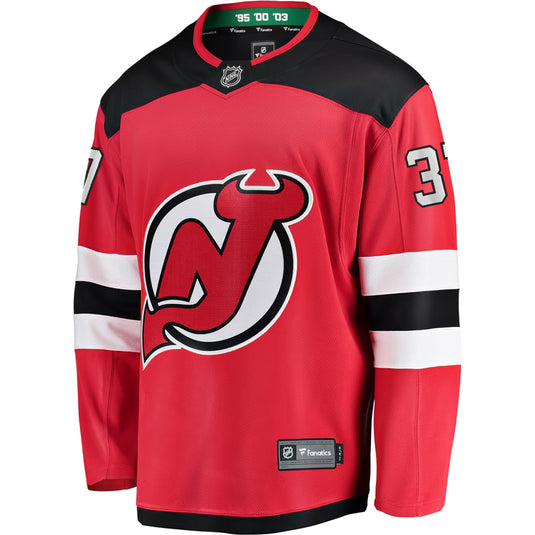Connor Hellebuyck New Jersey Devils NHL Fanatics Breakaway Home Jersey