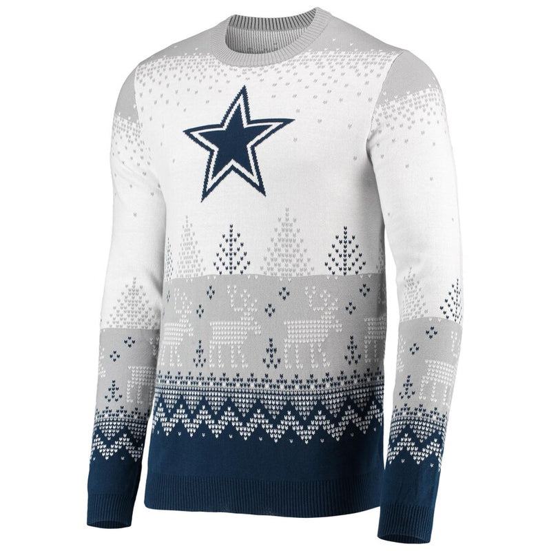 Chargez l&#39;image dans la visionneuse de la galerie, Pull laid en tricot à gros logo NFL des Cowboys de Dallas
