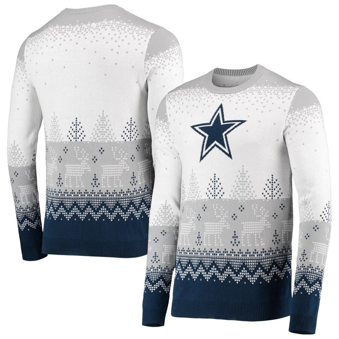 Dallas Cowboys NFL Big Logo Knit Ugly Pullover Sweater