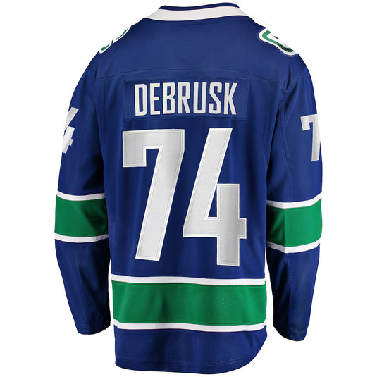 Jake DeBrusk Vancouver Canucks NHL Fanatics Breakaway Home Jersey