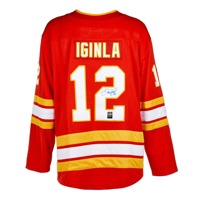 Load image into Gallery viewer, Jarome Iginla Signed Calgary Flames Fanatics Breakaway Home Red Jersey
