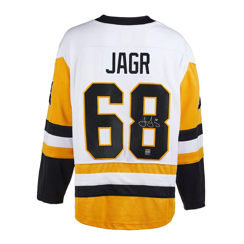 Load image into Gallery viewer, Jaromir Jagr Signed Pittsburgh Penguins Fanatics Breakaway Away White Jersey
