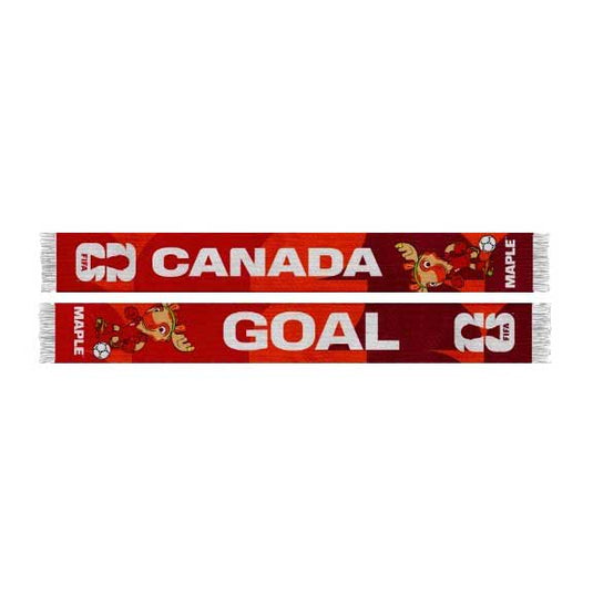 FIFA World Cup '26 Canada Mascot Acrylic Red Scarf
