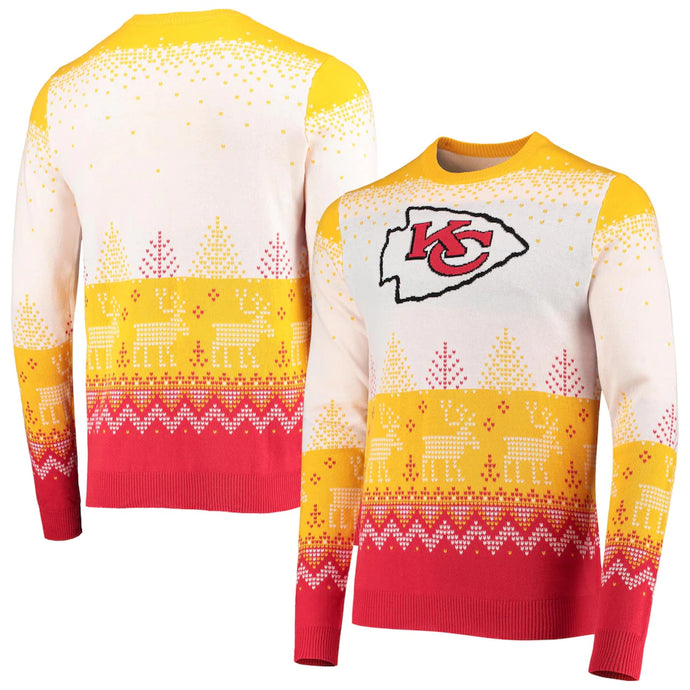 Chandail laid en tricot à gros logo NFL des Chiefs de Kansas City