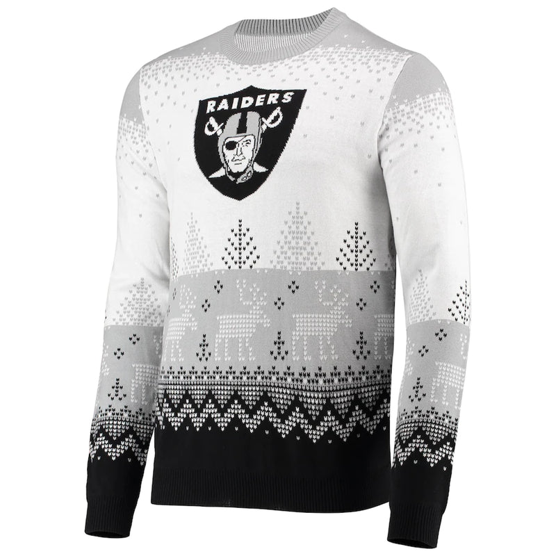 Load image into Gallery viewer, Las Vegas Raiders NFL Big Logo Knit Ugly Pullover Sweater
