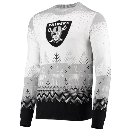 Las Vegas Raiders NFL Big Logo Knit Ugly Pullover Sweater