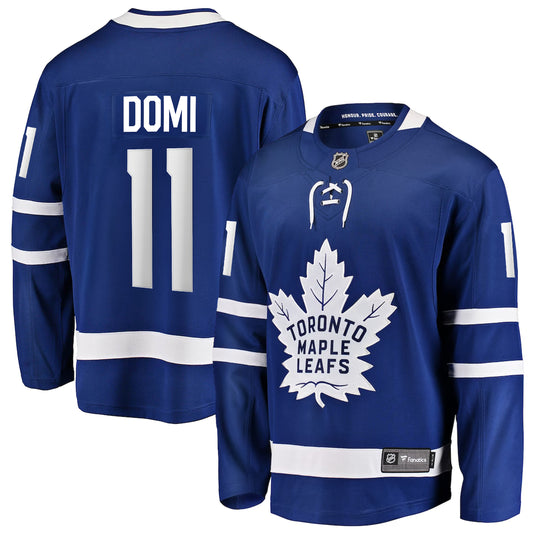 Maillot Domicile Breakaway des Fanatics de la LNH des Maple Leafs de Toronto Max Domi