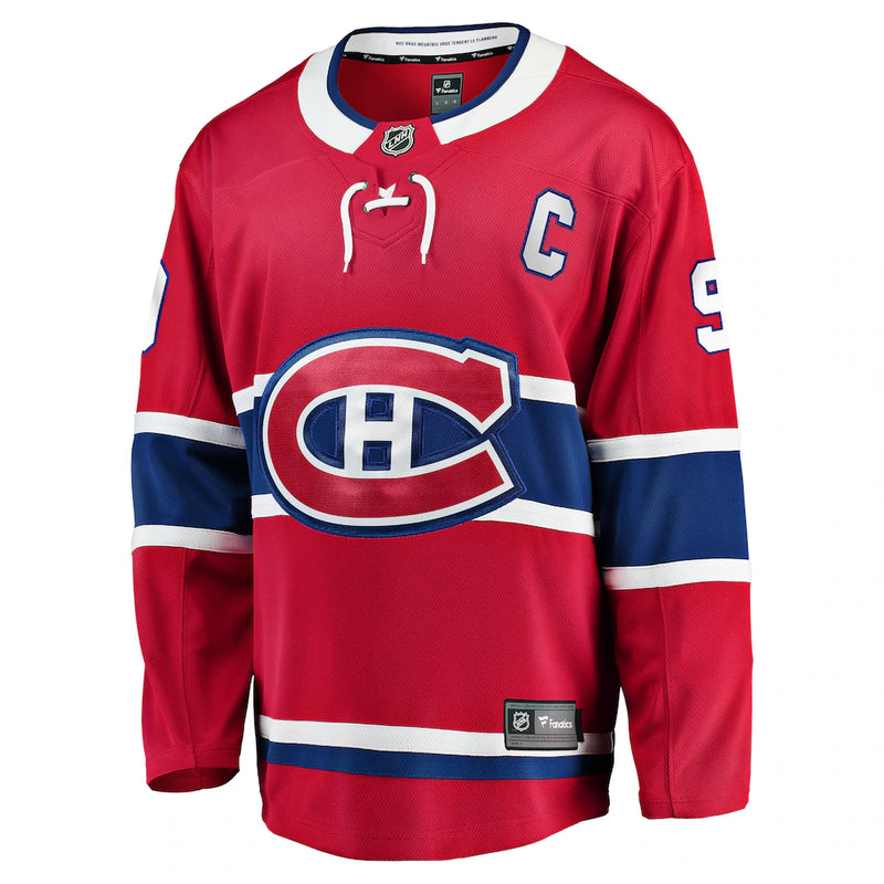 Load image into Gallery viewer, Maurice Richard Signed Montreal Canadiens Fanatics Breakaway Home Red Jersey

