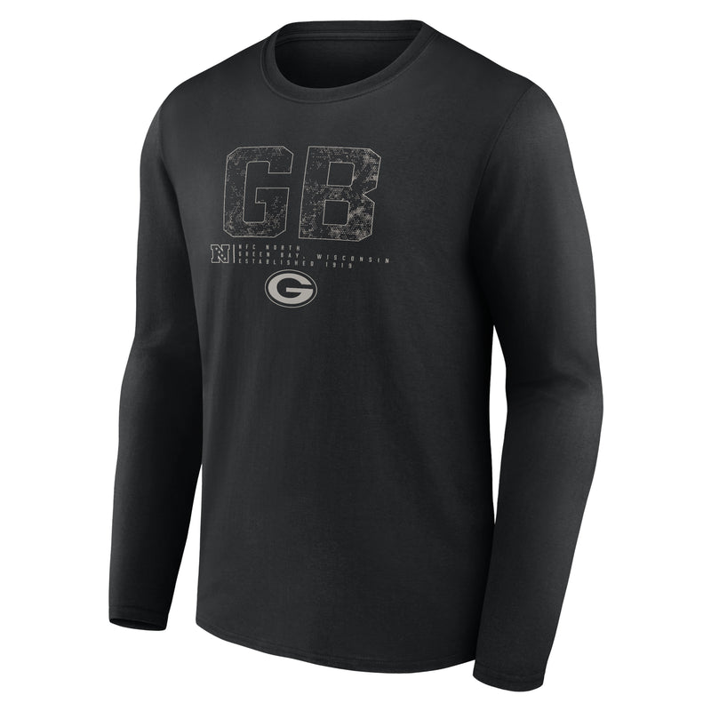 Load image into Gallery viewer, Greenbay Packers NFL Shadow Tri-Code Long Sleeve T-Shirt
