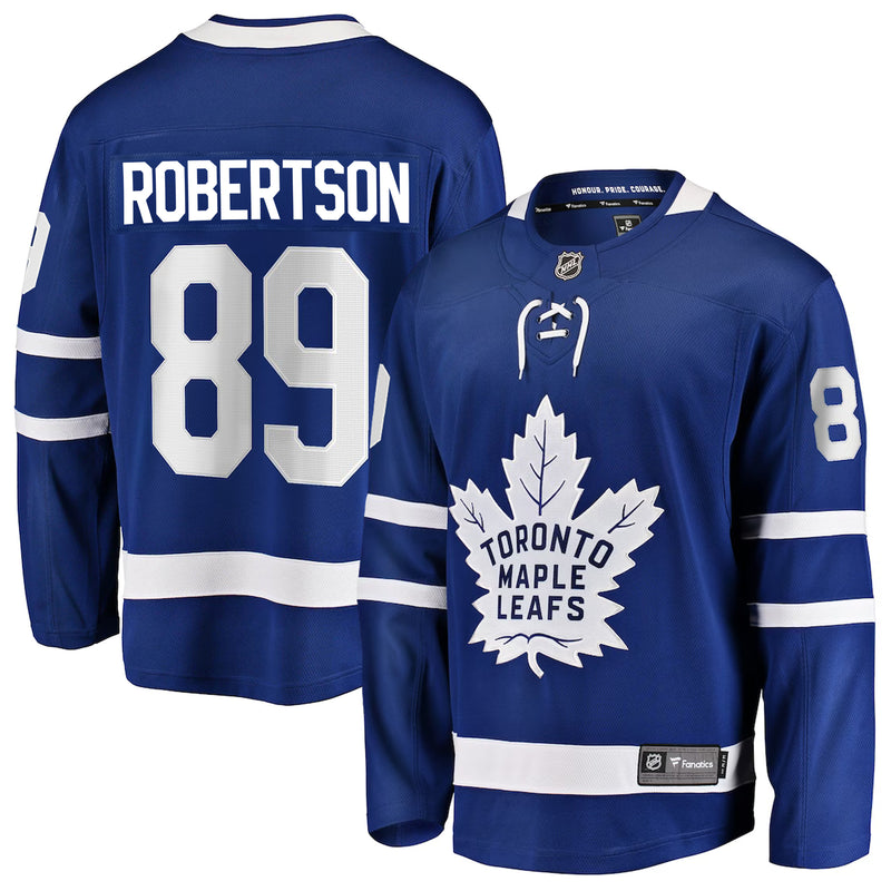 Chargez l&#39;image dans la visionneuse de la galerie, Nicholas Robertson Toronto Maple Leafs NHL Fanatics Breakaway Maillot Domicile
