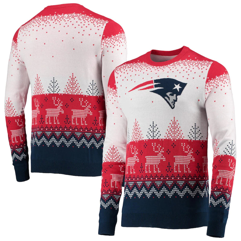 Load image into Gallery viewer, New England Patriots NFL Big Logo Knit Ugly Pullover Sweater
