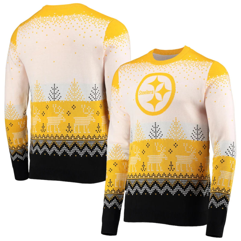 Load image into Gallery viewer, Pittsburgh Steelers NFL Big Logo Knit Ugly Pullover Sweater
