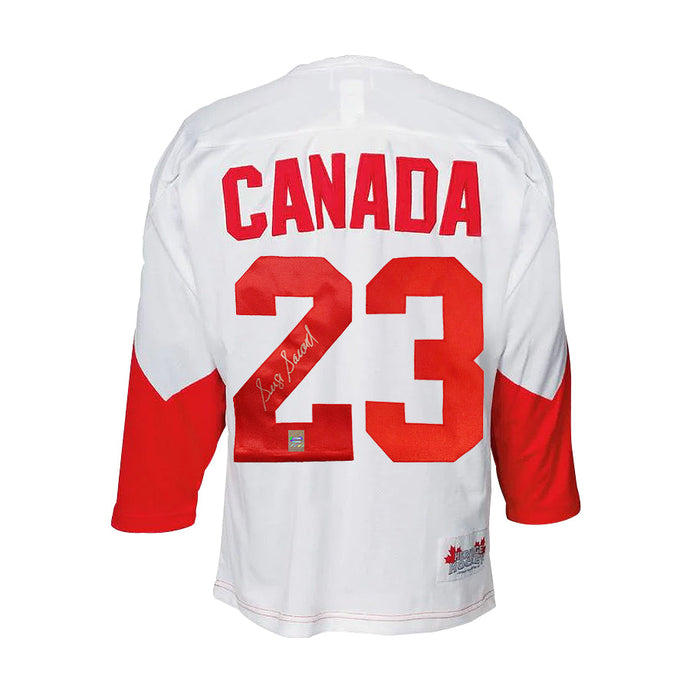 Serge Savard Signed Team Canada 1972 Summit Series Away White Jersey