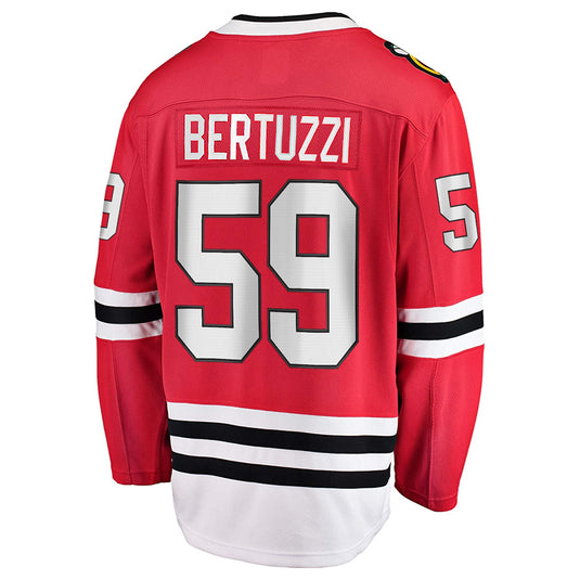 Tyler Bertuzzi Chicago Blackhawks NHL Fanatics Breakaway Home Jersey