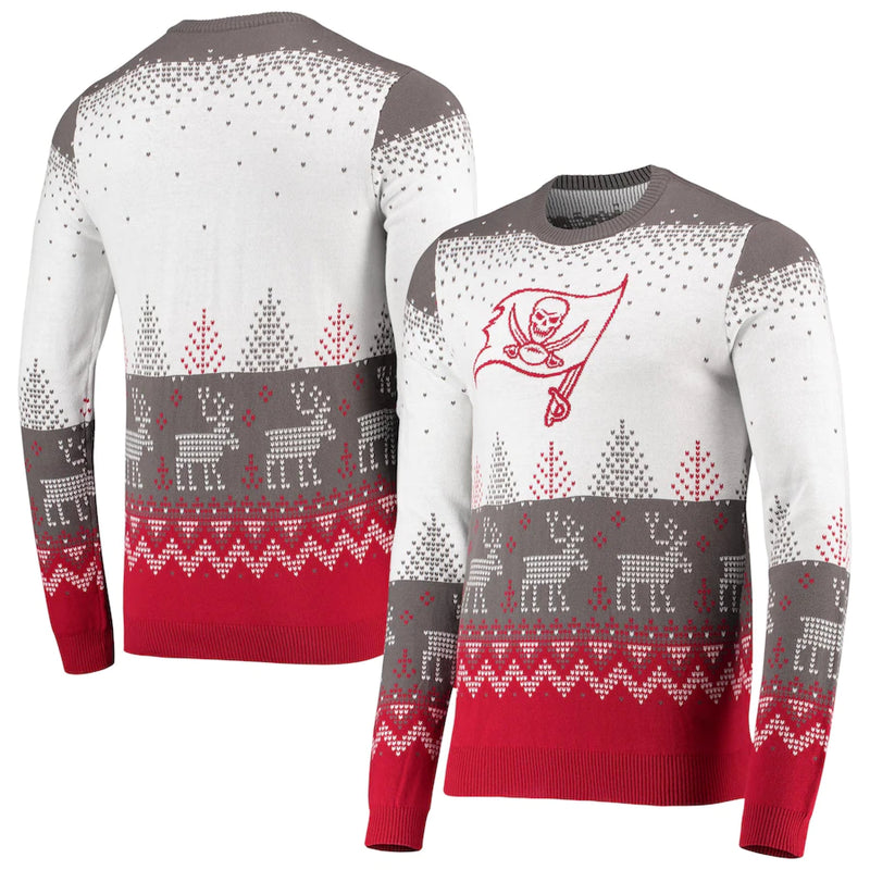 Chargez l&#39;image dans la visionneuse de la galerie, Tampa Bay Buccaneers NFL Big Logo Knit Ugly Pull Pull
