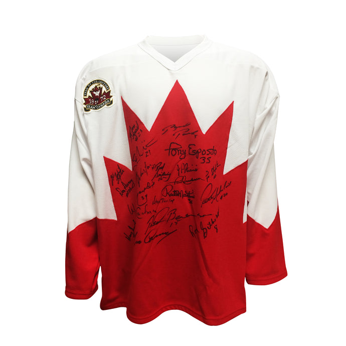 Team Canada 1972 Away Jersey Autographed by 20 Players