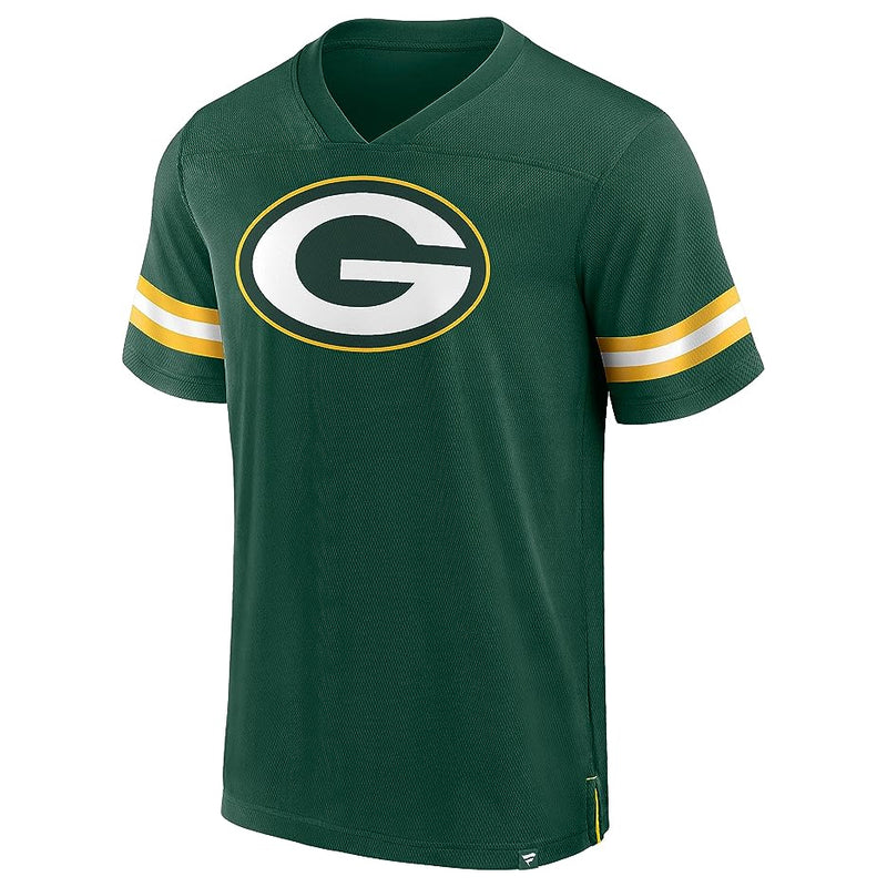 Load image into Gallery viewer, Green Bay Packers NFL Hashmark V-Neck Short Sleeve Jersey
