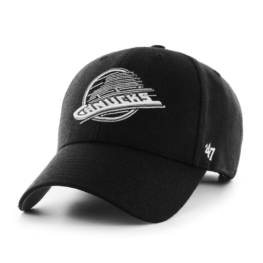 Vancouver Canucks 1985 NHL 47 MVP Black & White Cap