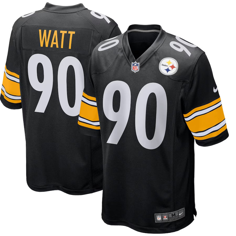 Chargez l&#39;image dans la visionneuse de la galerie, TJ Watt Pittsburgh Steelers Nike Maillot de l&#39;équipe de match
