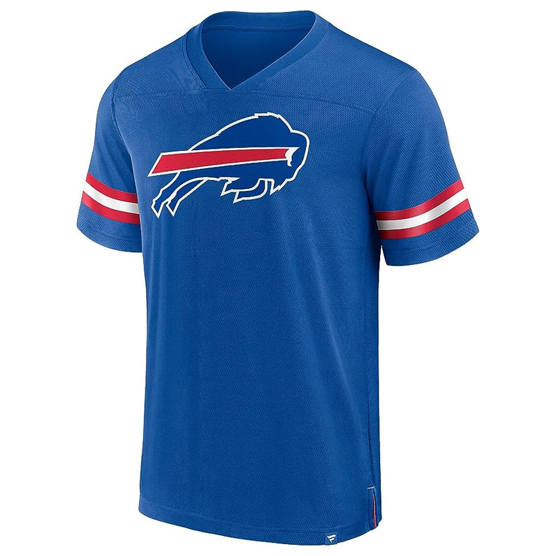 Load image into Gallery viewer, Buffalo Bills NFL Hashmark V-Neck Short Sleeve Jersey

