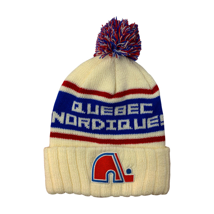 Quebec Nordiques NHL El Capitan Pom Knit Toque