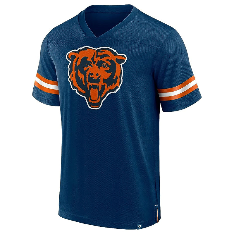 Load image into Gallery viewer, Chicago Bears NFL Hashmark V-Neck Short Sleeve Jersey
