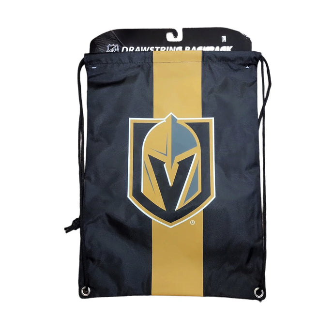 Vegas Golden Knights NHL Big Logo Drawstring Bag