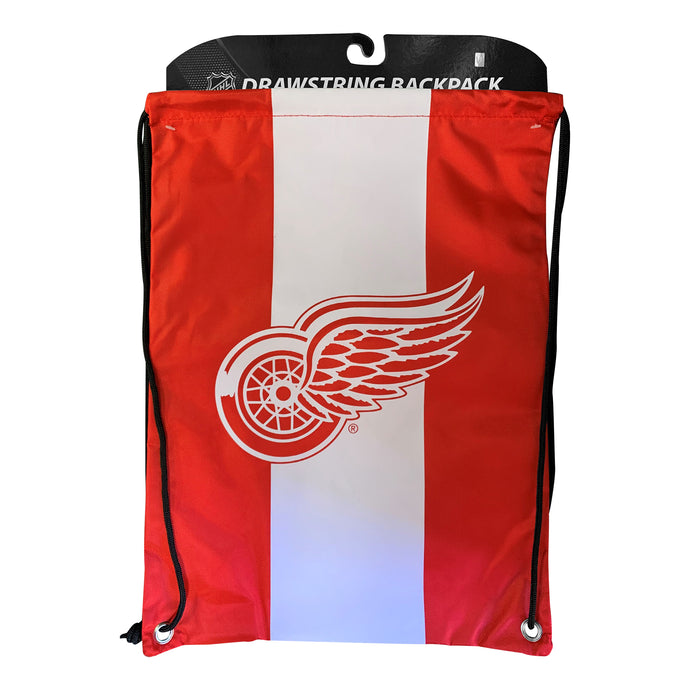 Sac à cordon avec grand logo des Red Wings de Detroit