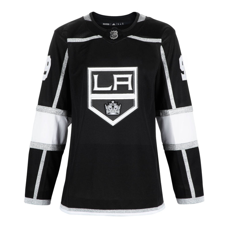 Load image into Gallery viewer, Adrian Kempe Signed Los Angeles Kings Adidas Pro Home Black Jersey
