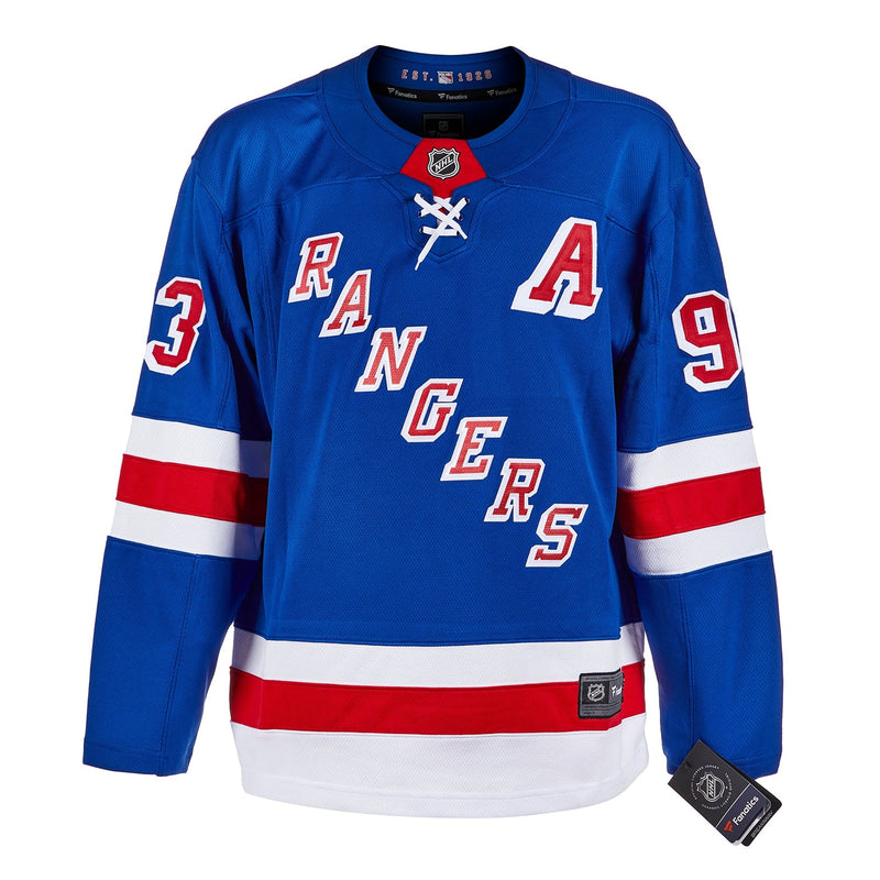 Load image into Gallery viewer, Mika Zibanejad Signed New York Rangers Fanatics Breakaway Home Blue Jersey

