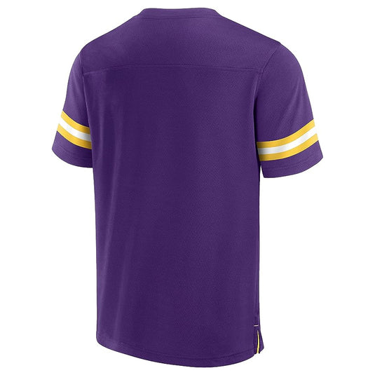 Minnesota Vikings NFL Hashmark V-Neck Short Sleeve Jersey