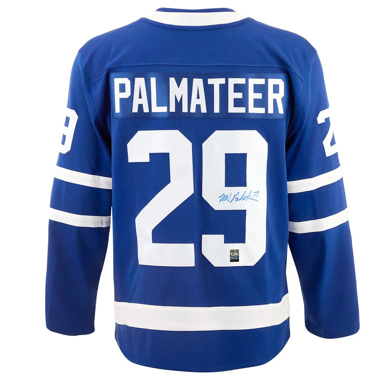 Load image into Gallery viewer, Mike Palmateer Signed Toronto Maple Leafs Fanatics Breakaway Home Blue Jersey
