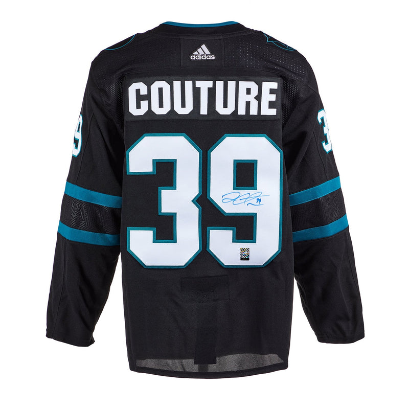 Load image into Gallery viewer, Logan Couture Signed San Jose Sharks Adidas Pro Alternate Black Jersey
