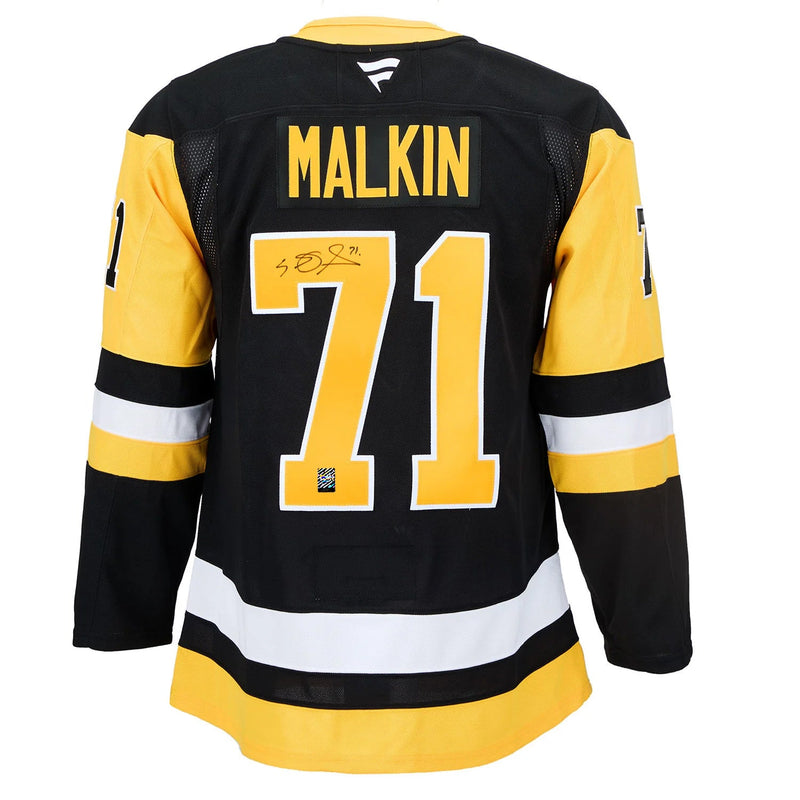 Load image into Gallery viewer, Evgeni Malkin Signed Pittsburgh Penguins Fanatics Premium Home Black Jersey
