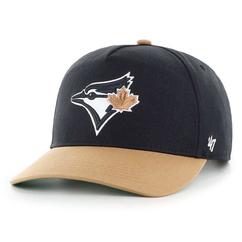 Chargez l'image dans la visionneuse de la galerie, Toronto Blue Jays MLB '47 Brand Golden Age Hitch Black / Tan Cap - Sport Army

