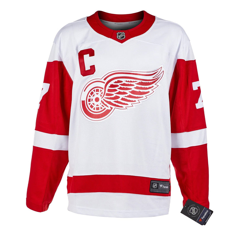 Chargez l&#39;image dans la visionneuse de la galerie, Ted Lindsay Signed Detroit Red Wings Fanatics Breakaway Away White Jersey
