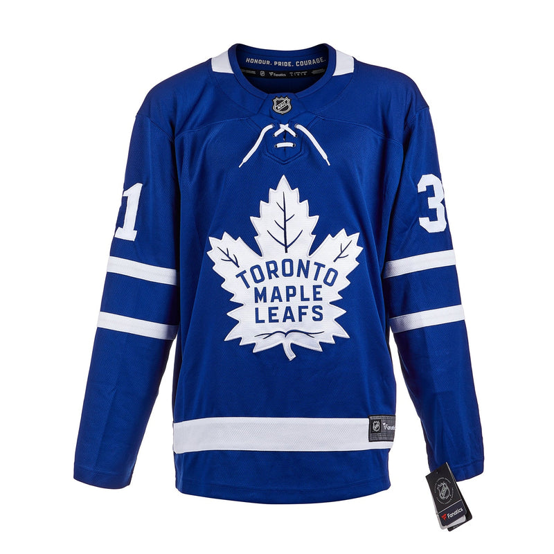 Chargez l&#39;image dans la visionneuse de la galerie, Curtis Joseph Signed Toronto Maple Leafs Fanatics Breakaway Home Blue Jersey
