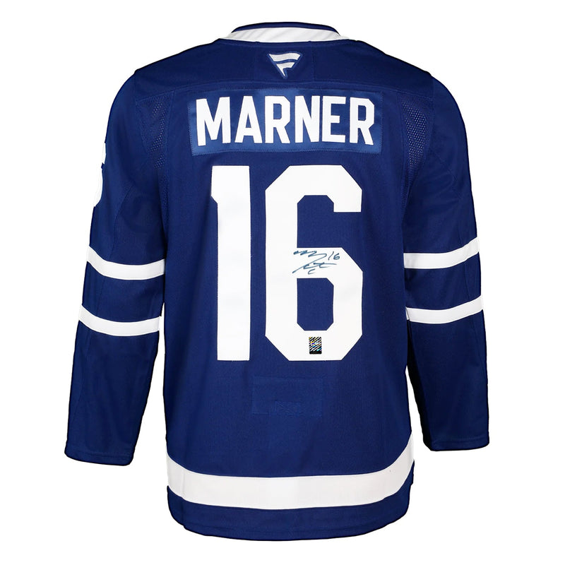 Load image into Gallery viewer, Mitch Marner Signed Toronto Maple Leafs Fanatics Premium Home Blue Jersey
