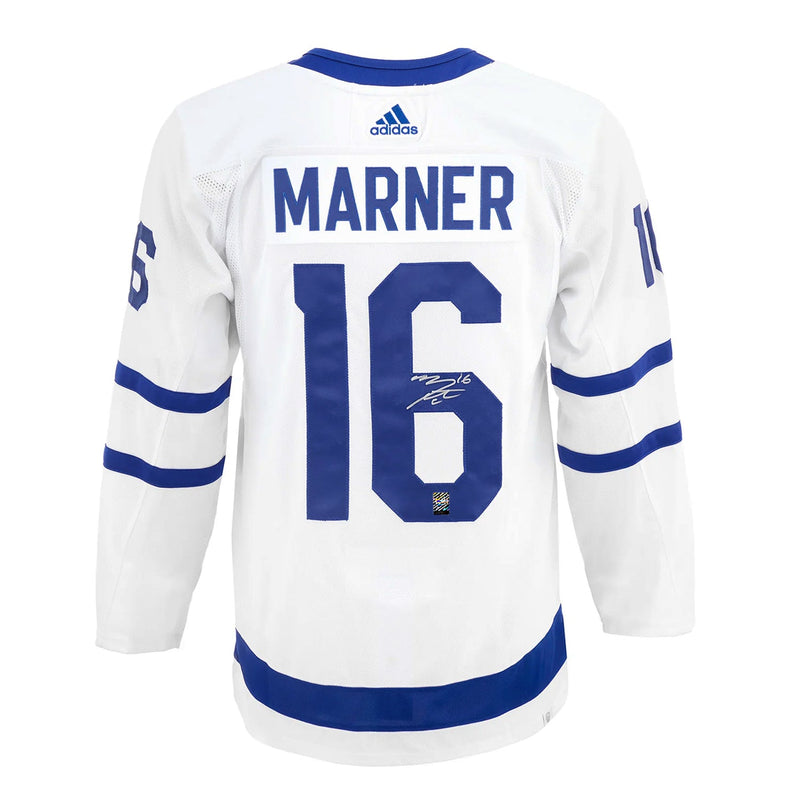 Chargez l&#39;image dans la visionneuse de la galerie, Mitch Marner Autographed Signed Toronto Maple Leafs Adidas Pro Away White Jersey
