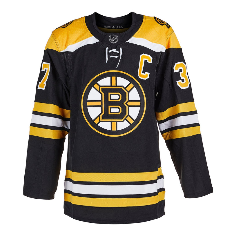 Load image into Gallery viewer, Patrice Bergeron Signed Boston Bruins Adidas Pro Home Black Jersey
