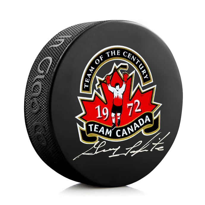 Guy Lapointe Signed Team Canada 1972 Summit Series Puck