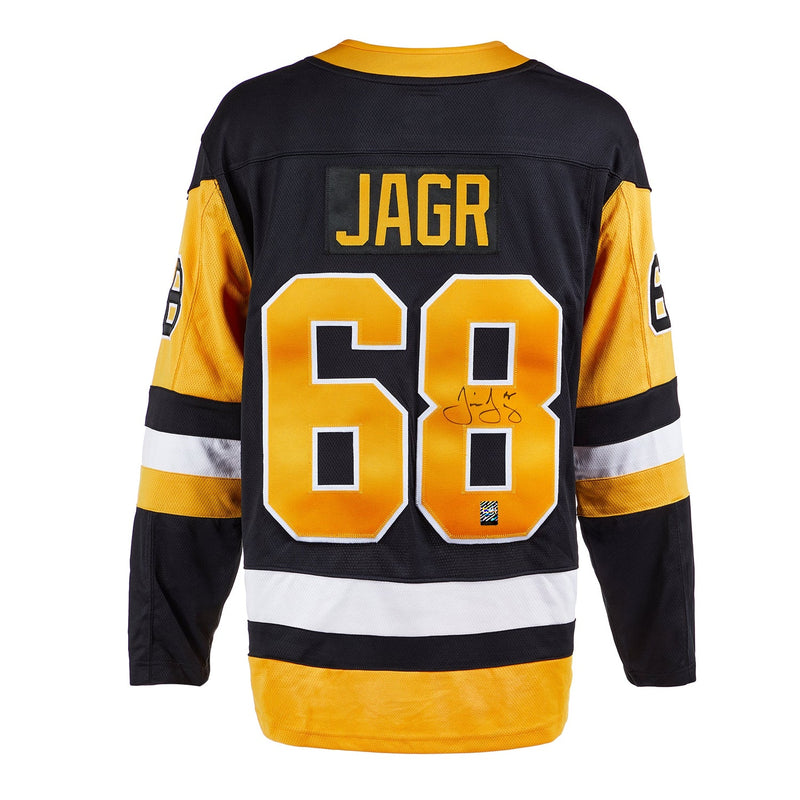 Load image into Gallery viewer, Jaromir Jagr Signed Pittsburgh Penguins Fanatics Breakaway Home Black Jersey
