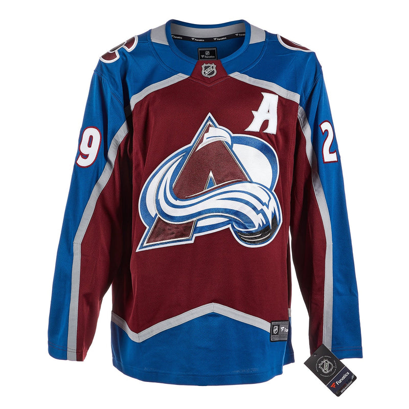 Load image into Gallery viewer, Nathan MacKinnon Signed Colorado Avalanche Fanatics Breakaway Home Maroon Jersey
