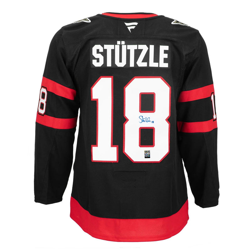Load image into Gallery viewer, Tim Stutzle Signed Ottawa Senators Fanatics Premium Home Black Jersey
