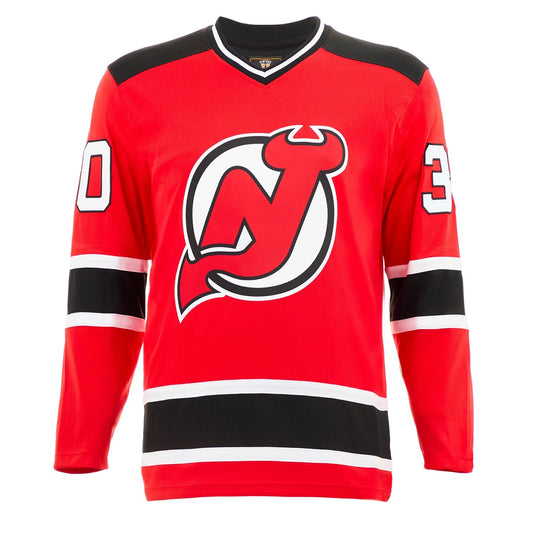 Martin Brodeur Signed New Jersey Devils Fanatics Vintage Red Jersey